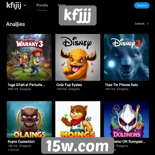 Análise do catálogo de jogos do site kfjjj